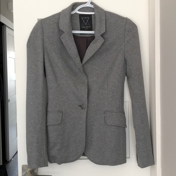 Aritzia Grey cotton Blazer - Picture 1 of 5